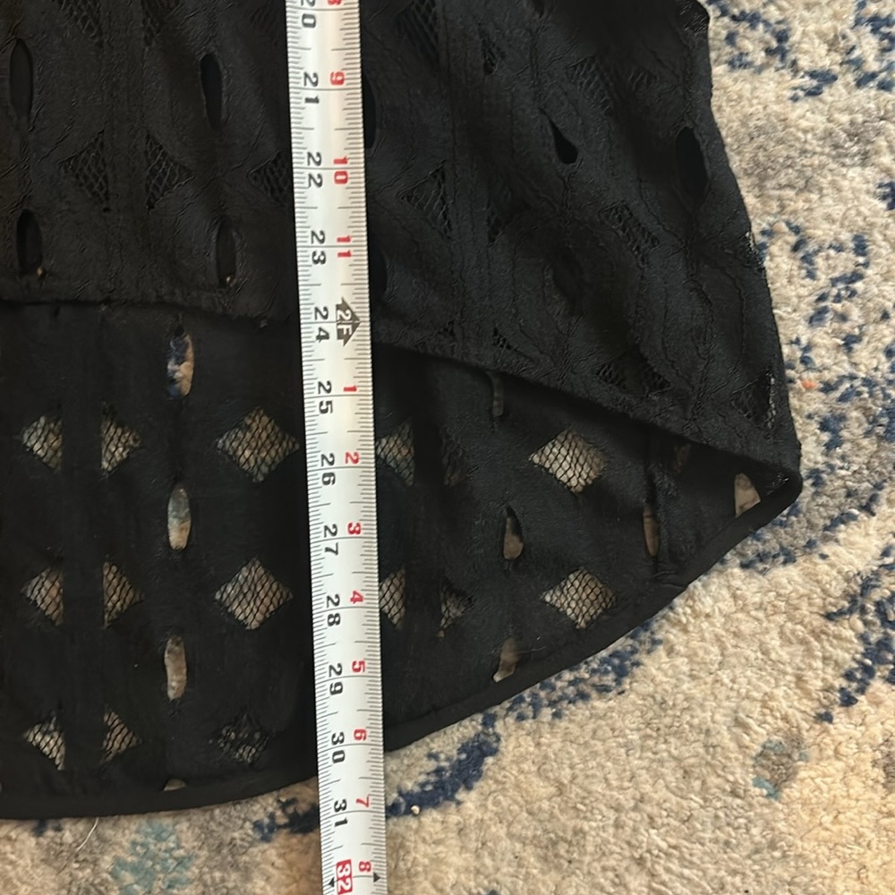 Black Vince Cammarota eyelet lace high low top sz S - Picture 6 of 8